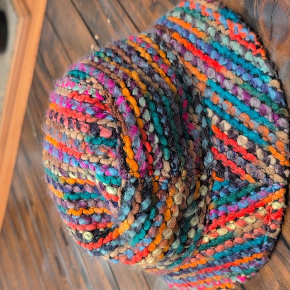 Lele Sadoughi Sweater Knit Bucket Hat Desert Rainbow - Picture 2 of 6
